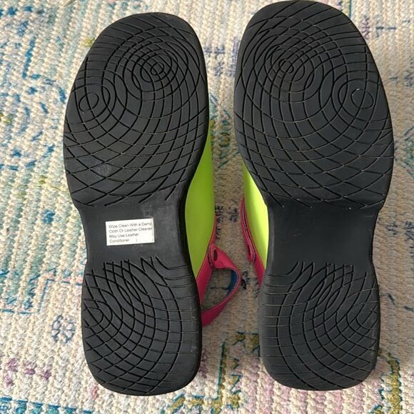 Girl's Hanna Andersson lime green floral Clogs Size 36 - Picture 7 of 7